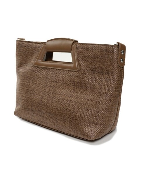 Re:EDIT（リエディ）の「2WAYストロー風ハンドバッグ[2017春夏新作]（バッグ・レディース・ホワイト/ベージュ/ブラウン・フリーサイズ）」の15枚目の写真