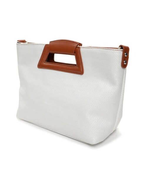 Re:EDIT（リエディ）の「2WAYストロー風ハンドバッグ[2017春夏新作]（バッグ・レディース・ホワイト/ベージュ/ブラウン・フリーサイズ）」の13枚目の写真