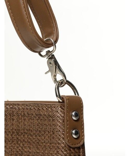 Re:EDIT（リエディ）の「2WAYストロー風ハンドバッグ[2017春夏新作]（バッグ・レディース・ホワイト/ベージュ/ブラウン・フリーサイズ）」の9枚目の写真