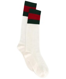 GUCCI | Gucci - ボーダー柄 靴下 - women - コットン/ポリアミド - S(ソックス/靴下)