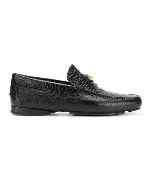 VERSACE（ヴェルサーチ）の「Versace - クロコ型押しパネル ローファー 