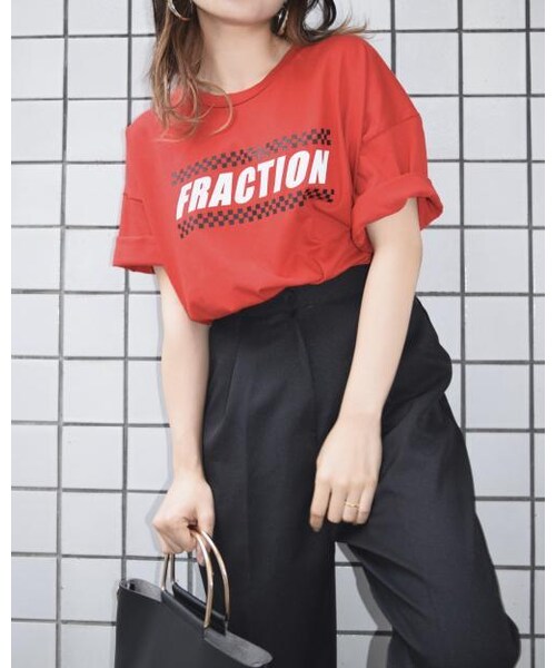A.D.G（エーディージー）の「"FRACTION" BIG T-SHIRTS（Tシャツ/カットソー・レディース・FREE）」の2枚目の写真
