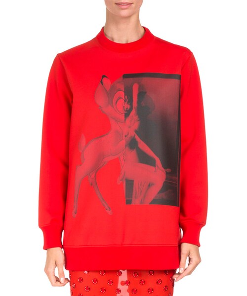 GIVENCHY(ジバンシイ)の「Givenchy Bambi® Long Crewneck Sweatshirt, Red(ニット/セーター・レディース・Red・Medium/Small)」の2枚目の写真