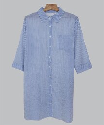 ZEMMAWORLD | ストライプシャツワンピース(シャツワンピース)