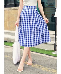 HOTPING | バックゴムギンガムチェックスカート(スカート)