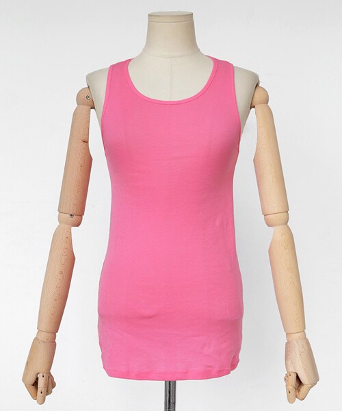 DHOLIC（ディーホリック）の「コットンスリムフィットタンクトップ（タンクトップ・レディース・FREE）」の3枚目の写真