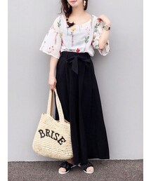 Sheson | リボンタックワイドパンツ(その他パンツ)