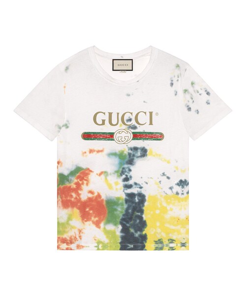 GUCCI（グッチ）の「Gucci - タイダイ柄 ロゴプリント Tシャツ - men 