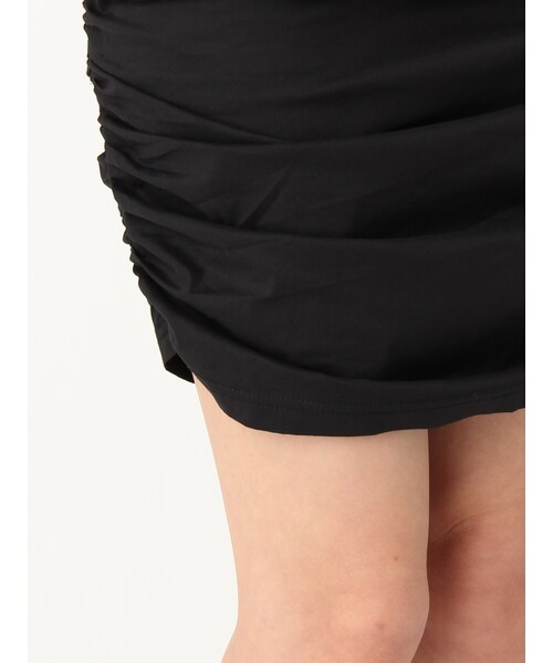 EMODA（エモダ）の「タイトギャザースカート（スカート・レディース・ブラック/ピンク/キャメル・S/M）」の10枚目の写真