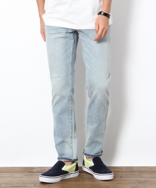 RAGEBLUE（レイジブルー）の「コーンミルズデニムスリムパンツ（パンツ・グレー/ライトブルー/ブルー/ネイビー）」の2枚目の写真