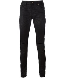 Saint Laurent | Saint Laurent - ダメージスリムジーンズ - men - コットン/スパンデックス - 30(デニムパンツ)