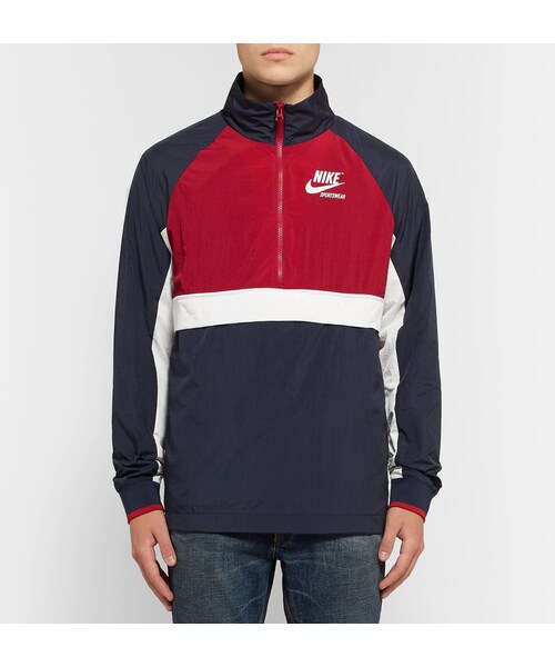 NIKE（ナイキ）の「Nike Sportswear Colour-Block Shell Half-Zip Jacket（テーラードジャケット・メンズ・Blue・L/XXL/XXXL）」の6枚目の写真