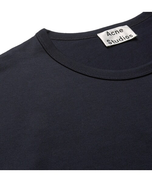 Acne Studios（アクネストゥディオズ）の「Acne Studios Niagara Slim-Fit Cotton-Jersey T-Shirt（Tシャツ/カットソー・メンズ・Blue・XS/S/M/L/XL）」の3枚目の写真
