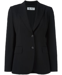 Max Mara | Max Mara - クラシック ブレザー - women - スパンデックス/アセテート/バージンウール - 42(テーラードジャケット)
