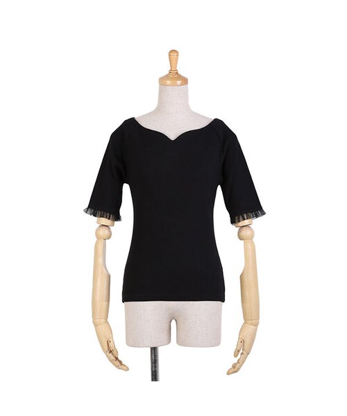 F i.n.t（フィント）の「ハートカットテレコT/an another angelus（Tシャツ/カットソー・レディース・その他）」の4枚目の写真