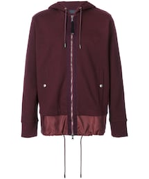 DIESEL BLACK GOLD | Diesel Black Gold - レイヤード ジップパーカー - men - コットン/ナイロン - M(パーカー)