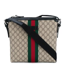 GUCCI | Gucci - モノグラム柄 メッセンジャーバッグ - men - コットン/レザー/ナイロン - ワンサイズ(メッセンジャーバッグ)