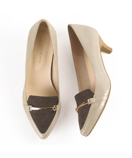 ORiental TRaffic（オリエンタルトラフィック）の「ビットモチーフヒールパンプス（シューズ・レディース・ブラック/ブルー/ゴールド・33/34/35/36/37/38/39/40/41/42/43）」の3枚目の写真