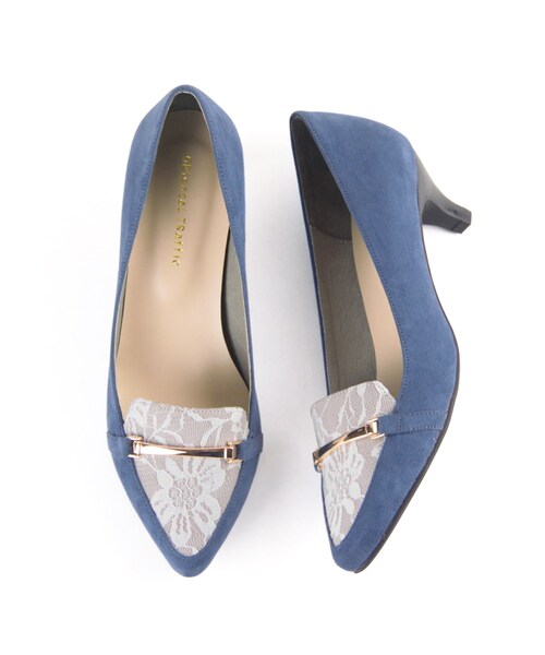 ORiental TRaffic（オリエンタルトラフィック）の「ビットモチーフヒールパンプス（シューズ・レディース・ブラック/ブルー/ゴールド・33/34/35/36/37/38/39/40/41/42/43）」の2枚目の写真