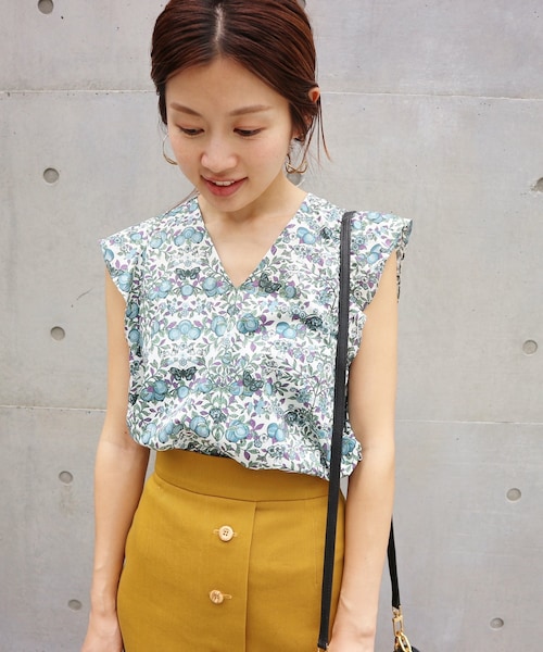 IENA（イエナ）の「リバティー袖フリルブラウス◇（）」 - WEAR
