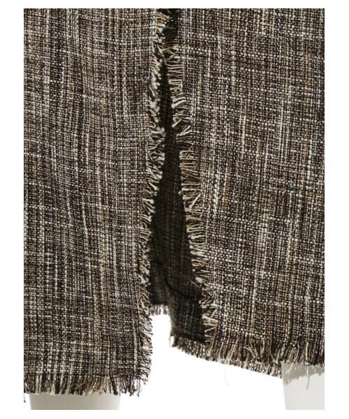 FRAY I.D（フレイアイディー）の「アシメヘムタイトスカート（タイトスカート・レディース・RED/BLK/MIX・0/1）」の10枚目の写真