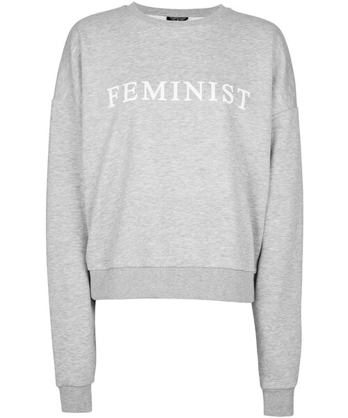 TOPSHOP(トップショップ)の「Topshop Feminist sweatshirt(スウェット・レディース・Gray・2)」の4枚目の写真