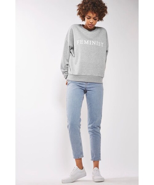 TOPSHOP(トップショップ)の「Topshop Feminist sweatshirt(スウェット・レディース・Gray・2)」の5枚目の写真