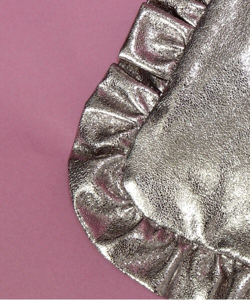 archives（アルシーヴ）の「グリッターフリルエコショルダー（ショルダーバッグ・レディース・ブラック/ピンク/シルバー・MEDIUM）」の6枚目の写真