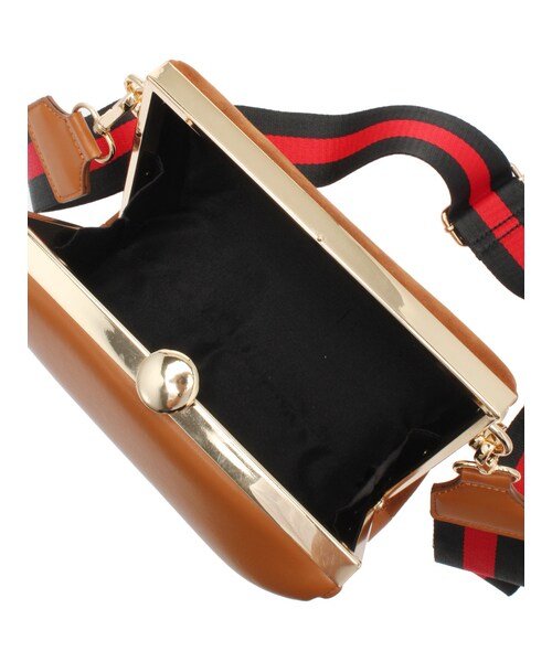 MURUA(ムルーア)の「ラインショルダーBAG(バッグ・レディース・ブラック/キャメル・F)」の8枚目の写真