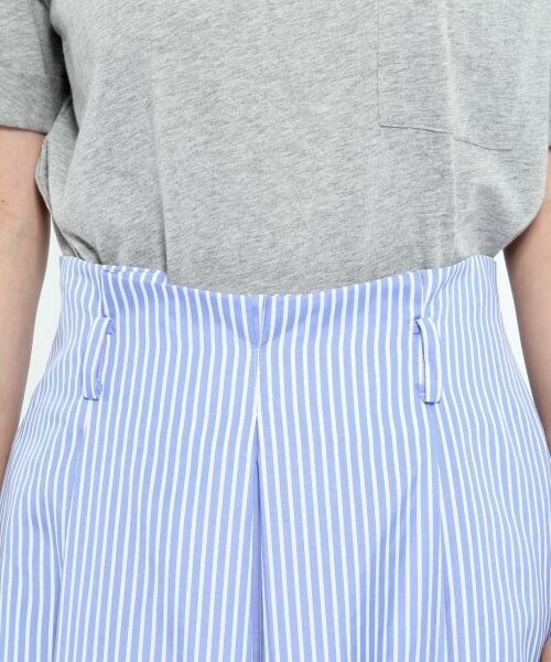 LAKOLE（ラコレ）の「リボンベルト付きTCストライプスカート（スカート・グレー()/サックス()/ネイビー()）」の14枚目の写真