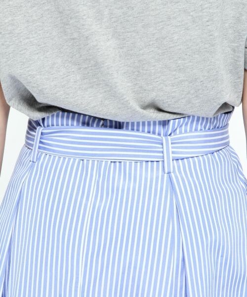LAKOLE（ラコレ）の「リボンベルト付きTCストライプスカート（スカート・グレー()/サックス()/ネイビー()）」の13枚目の写真