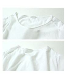 45R■布帛カットワーク×天竺 Tシャツ 45R（フォーティファイブアール）の「カットワーク×天竺Tシャツ