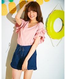 INGNI | 【秋の新作】レースアップショートパンツ(パンツ)