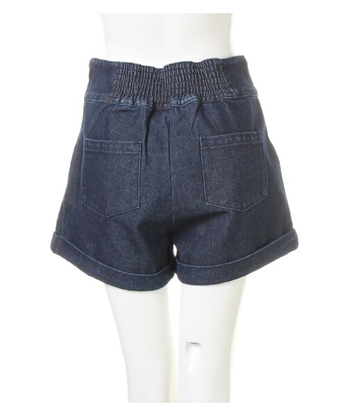 INGNI（イング）の「【秋の新作】レースアップショートパンツ（パンツ・レディース・ｲﾝﾃﾞｨｺﾞ・M）」の2枚目の写真