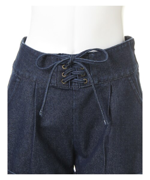 INGNI（イング）の「【秋の新作】レースアップショートパンツ（パンツ・レディース・ｲﾝﾃﾞｨｺﾞ・M）」の3枚目の写真