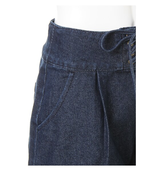 INGNI（イング）の「【秋の新作】レースアップショートパンツ（パンツ・レディース・ｲﾝﾃﾞｨｺﾞ・M）」の4枚目の写真