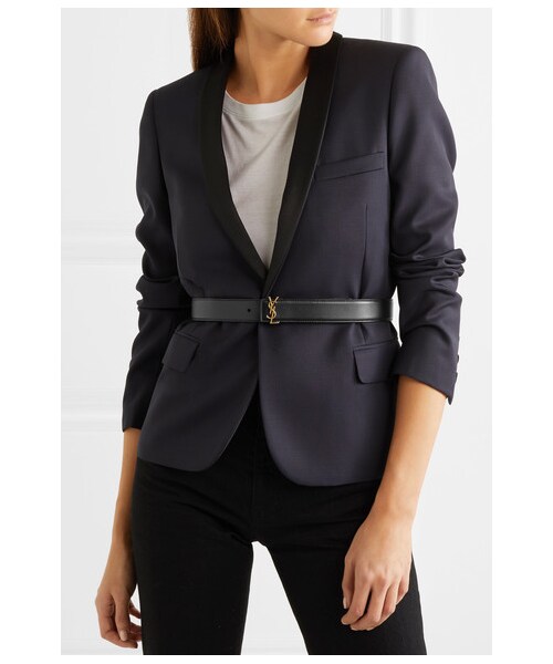 Saint Laurent（サンローラン）の「Saint Laurent - Leather Belt - Black（ベルト・レディース・Black・85/75/80/70/65）」の2枚目の写真