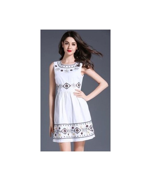 No Brand ノーブランド の 定価円 Bs Onep14 9 ワンピース ワンピ ドレス レディース Aラインワンピース ノースリーブ ミニ丈 花柄 刺繍 ワンピース Wear