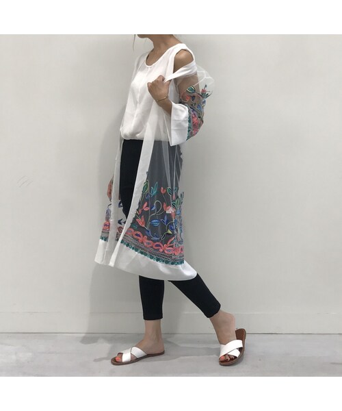 copine(コピン)の「【期間限定価格】チュール素材カラフル刺繍デザインロングカーディガン(2color)【クリックポスト対象商品】(カーディガン/ボレロ・レディース・その他)」の10枚目の写真