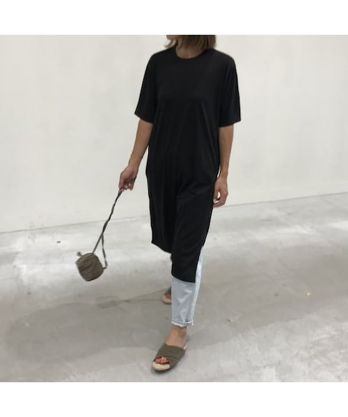 copine（コピン）の「スリット入りシンプルTシャツワンピース/ロングTシャツ（3color）【クリックポスト対象商品】（Tシャツ/カットソー・レディース・その他）」の14枚目の写真