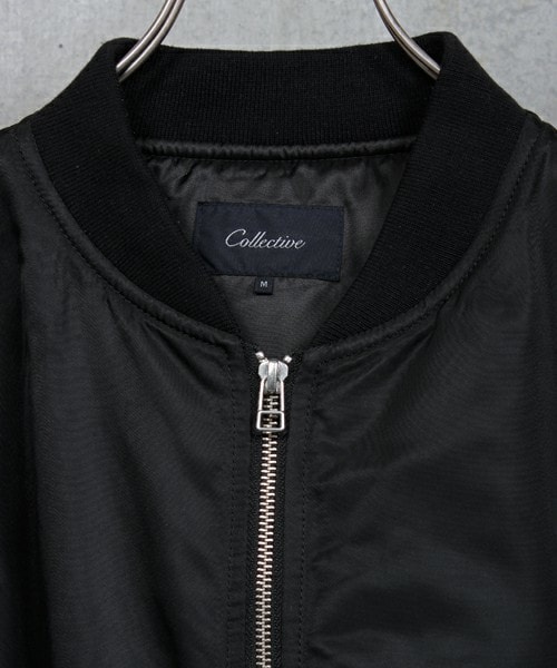 UNION STATION（ユニオンステーション）の「MA-1　mediumブルゾン（フライトジャケット）（MA-1・メンズ・ブラック/カーキ/ネイビー・S/M/L/LL/SS）」の6枚目の写真