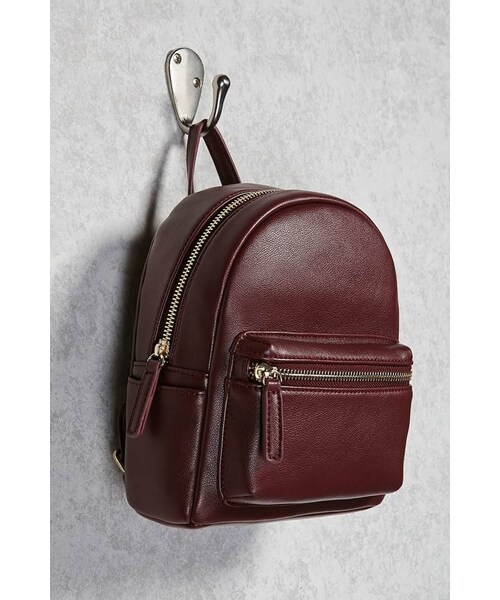 FOREVER 21（フォーエバー トゥエンティーワン）の「FOREVER 21+ Faux Leather Backpack（バックパック/リュック・レディース・Black/Brown/White・ONE SIZE）」の7枚目の写真