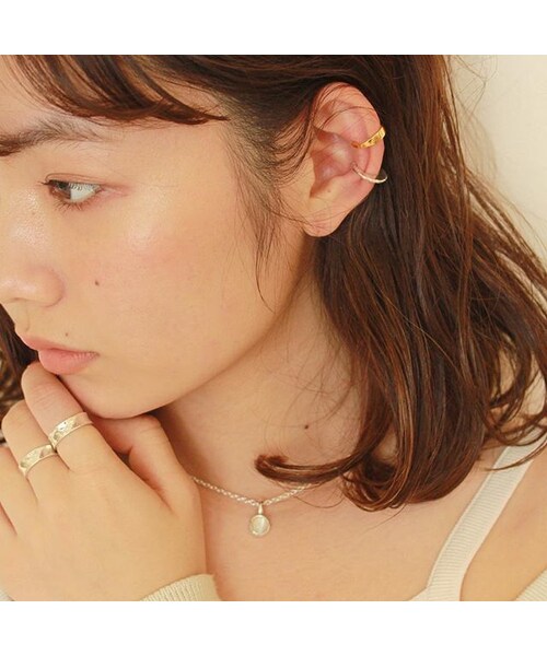 Handmade(ハンドメイド)の「plate ear cuf(ピアス(片耳用)・レディース・その他)」の5枚目の写真