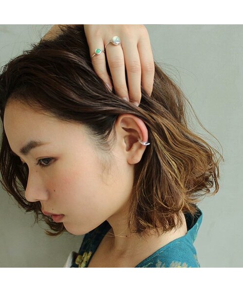Handmade(ハンドメイド)の「plate ear cuf(ピアス(片耳用)・レディース・その他)」の4枚目の写真