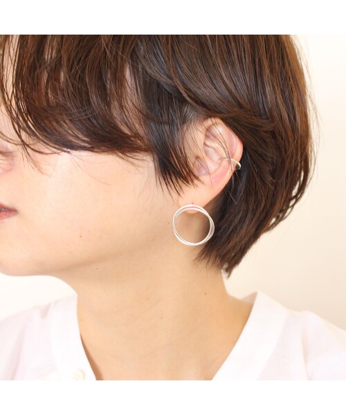 Handmade(ハンドメイド)の「plate ear cuf(ピアス(片耳用)・レディース・その他)」の8枚目の写真