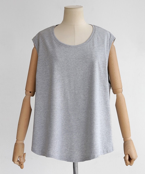 DHOLIC（ディーホリック）の「オーバーサイズコットンスリーブレス（タンクトップ・レディース・FREE）」の3枚目の写真
