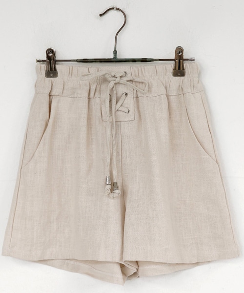 DHOLIC（ディーホリック）の「ウエストレースアップショートパンツ（その他パンツ・レディース・FREE）」の4枚目の写真