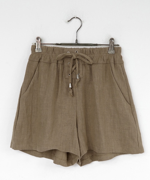 DHOLIC（ディーホリック）の「ウエストレースアップショートパンツ（その他パンツ・レディース・FREE）」の3枚目の写真