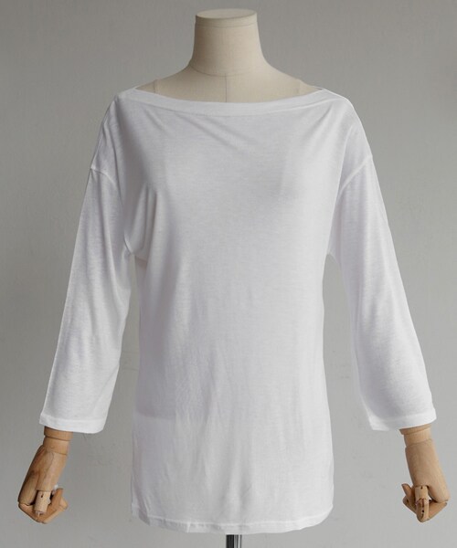 DHOLIC(ディーホリック)の「ボートネック7分丈スリーブTシャツ(Tシャツ/カットソー・レディース・FREE)」の2枚目の写真