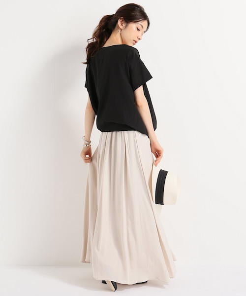 FRAMeWORK（フレームワーク）の「レーヨンロングギャザースカート
